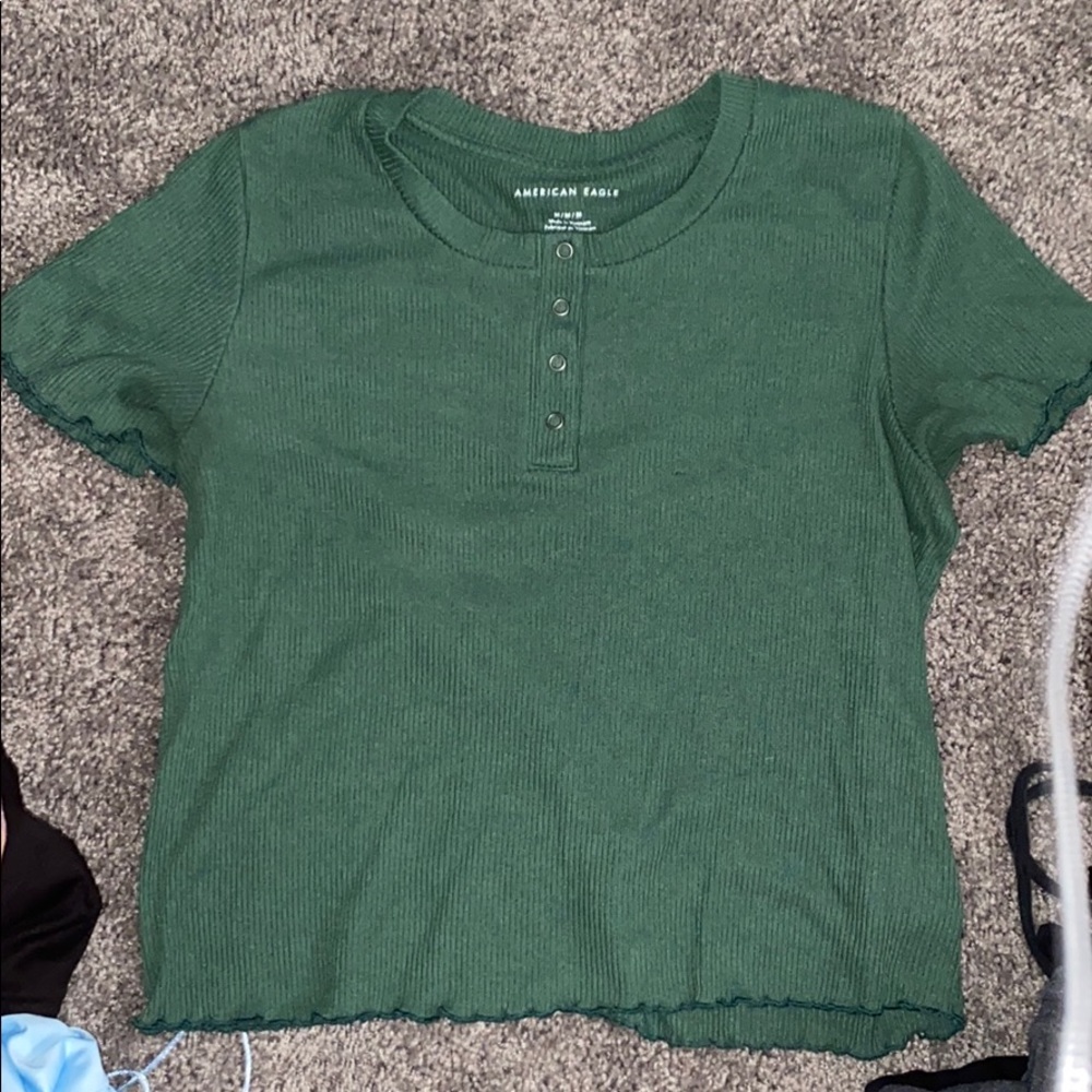 Green American eagle top